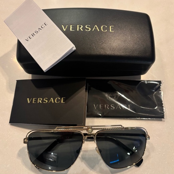 Versace Other - Versace Men’s Sunglasses VE2242 Gold and Grey New